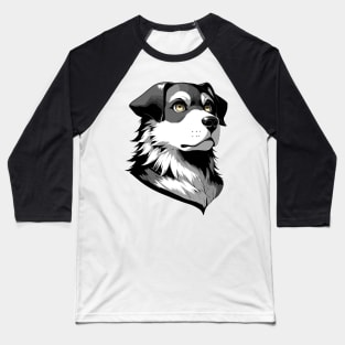 Stunning and Cool Danish-Swedish Farmdog Monochrome and Gold Portrait for Father's Day Baseball T-Shirt